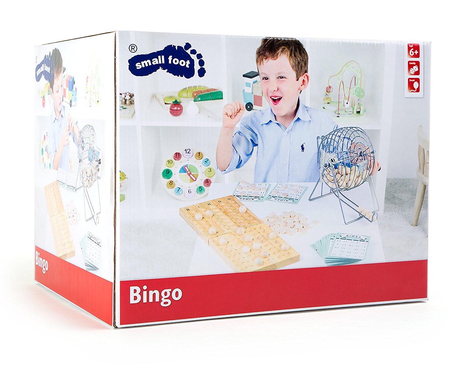Bingo Spiel komplett Set mit Bingotrommel Kugeln & Karten Bingomühle aus Metall