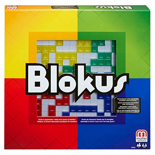 Blokus Strategiespiel und Gesellschaftsspiel Mattel Games BJV44 2-4 Spieler 