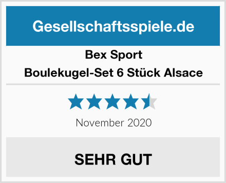 Bex Sport Boulekugel-Set 6 Stück Alsace Test