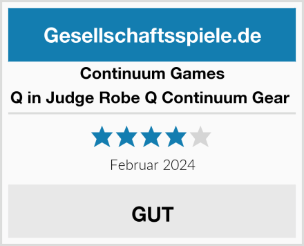 Continuum Games Q in Judge Robe Q Continuum Gear  Test