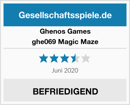 Ghenos Games ghe069 Magic Maze Test