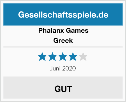 Phalanx Games Greek Test