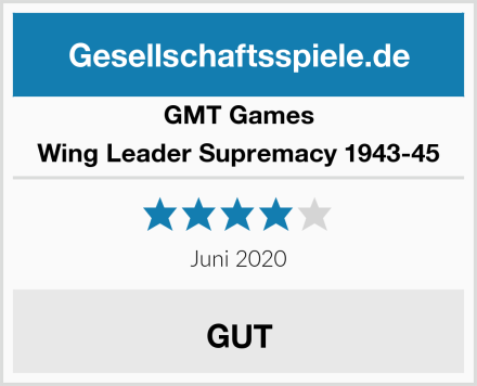 GMT Games Wing Leader Supremacy 1943-45 Test