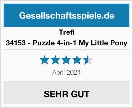 Trefl 34153 - Puzzle 4-in-1 My Little Pony Test