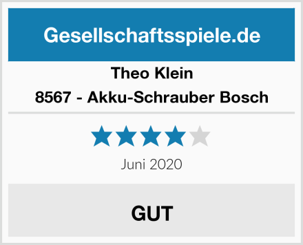 Theo Klein 8567 - Akku-Schrauber Bosch Test