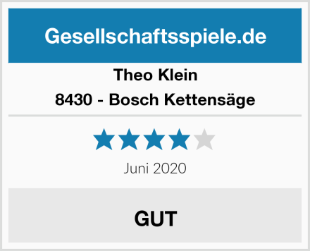Theo Klein 8430 - Bosch Kettensäge Test