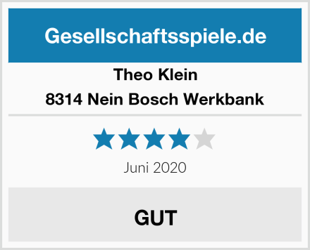 Theo Klein 8314 Nein Bosch Werkbank Test