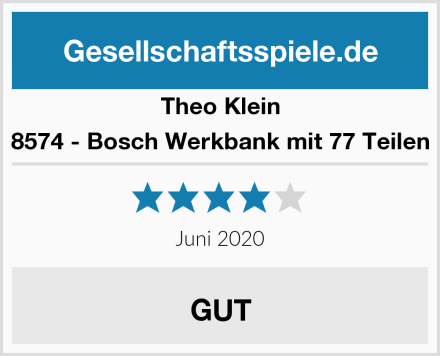 Theo Klein 8574 - Bosch Werkbank mit 77 Teilen Test