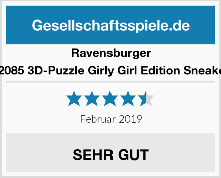 Ravensburger 12085 3D-Puzzle Girly Girl Edition Sneaker Test
