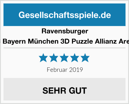 Ravensburger FC Bayern München 3D Puzzle Allianz Arena Test