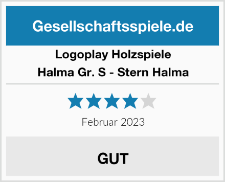 Logoplay Holzspiele Halma Gr. S - Stern Halma Test