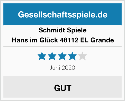 Schmidt Spiele Hans im Glück 48112 EL Grande Test