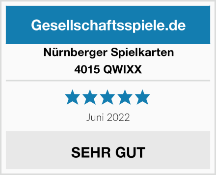 Nürnberger Spielkarten 4015 QWIXX Test
