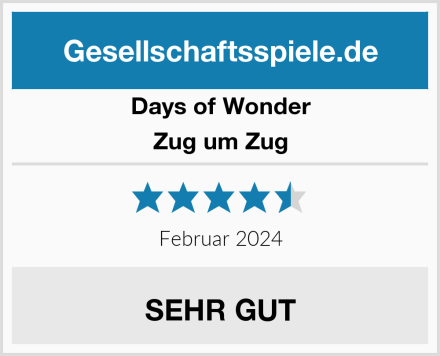 Days of Wonder Zug um Zug Test