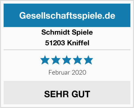 Schmidt Spiele 51203 Kniffel Test