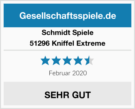 Schmidt Spiele 51296 Kniffel Extreme Test