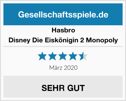 Hasbro Disney Die Eiskönigin 2 Monopoly Test