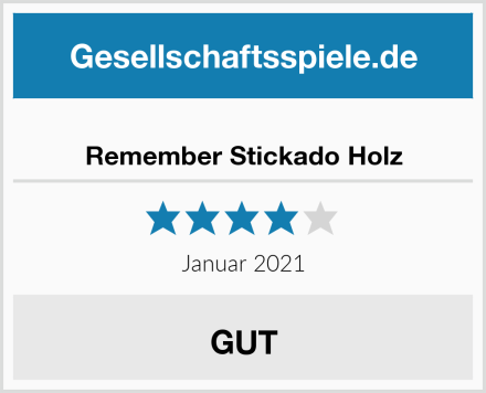  Remember Stickado Holz Test