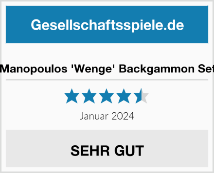  Manopoulos 'Wenge' Backgammon Set Test