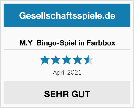  M.Y  Bingo-Spiel in Farbbox Test