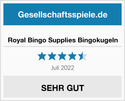  Royal Bingo Supplies Bingokugeln Test