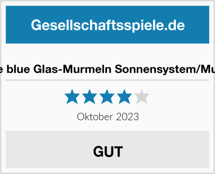  Out of the blue Glas-Murmeln Sonnensystem/Murmelspiel Test