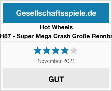 Hot Wheels GFH87 - Super Mega Crash Große Rennbahn Test