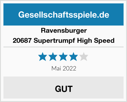 Ravensburger 20687 Supertrumpf High Speed Test