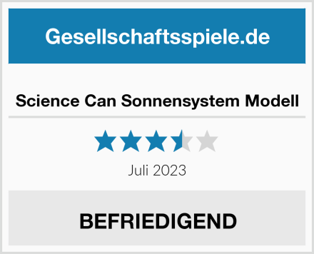  Science Can Sonnensystem Modell Test