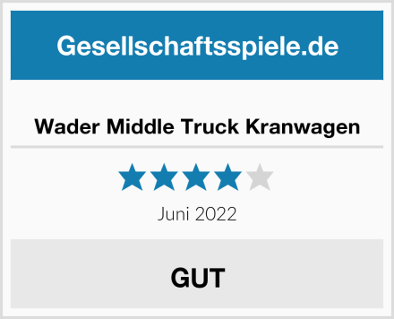  Wader Middle Truck Kranwagen Test