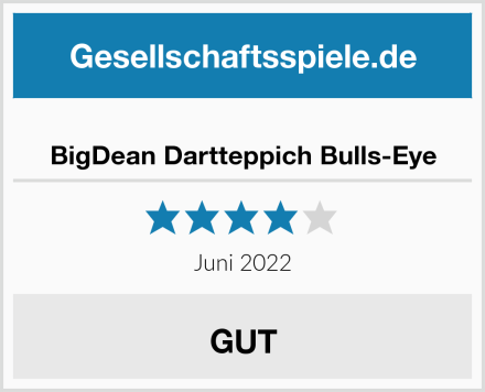 BigDean Dartteppich Bulls-Eye Test