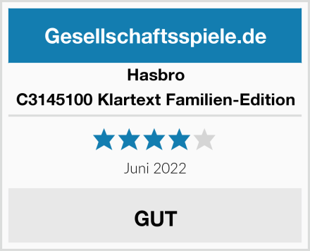 Hasbro C3145100 Klartext Familien-Edition Test