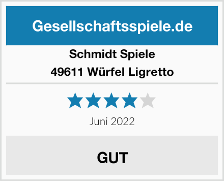 Schmidt Spiele 49611 Würfel Ligretto Test