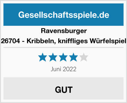 Ravensburger 26704 - Kribbeln, kniffliges Würfelspiel Test