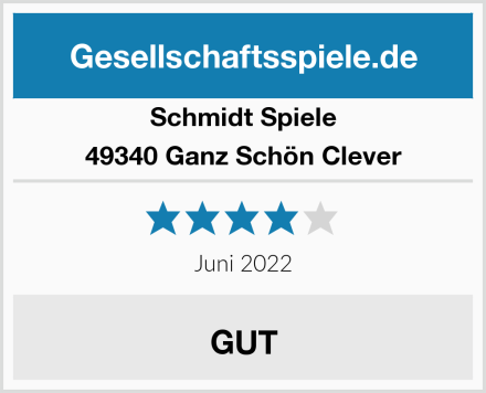 Schmidt Spiele 49340 Ganz Schön Clever Test