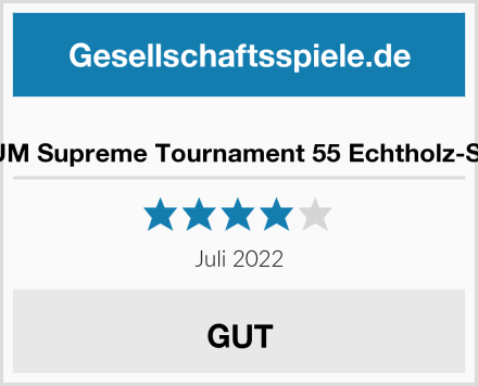  MILLENNIUM Supreme Tournament 55 Echtholz-Schachbrett Test