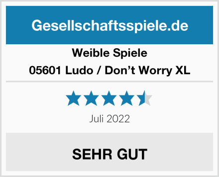 Weible Spiele 05601 Ludo / Don’t Worry XL Test