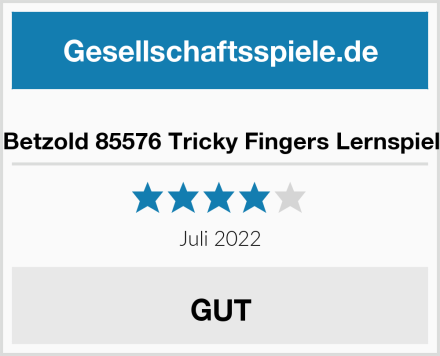  Betzold 85576 Tricky Fingers Lernspiel Test
