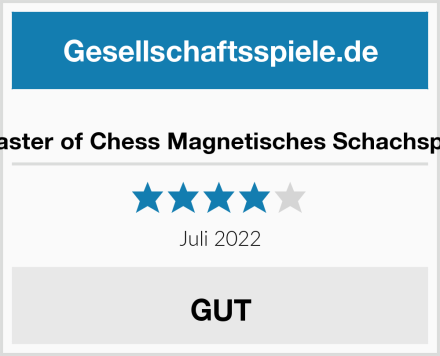  Master of Chess Magnetisches Schachspiel Test