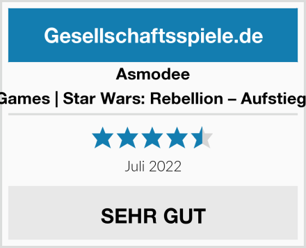 Asmodee Fantasy Flight Games | Star Wars: Rebellion – Aufstieg des Imperiums Test