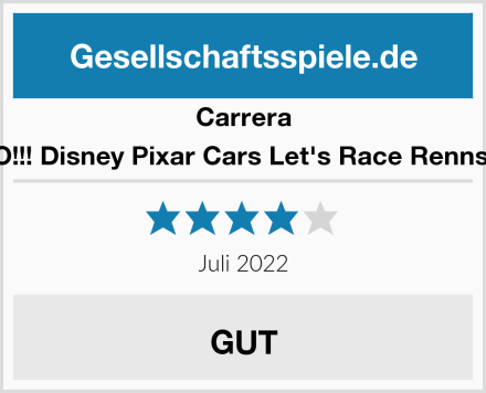 Carrera 20062475 GO!!! Disney Pixar Cars Let's Race Rennstrecken-Set Test