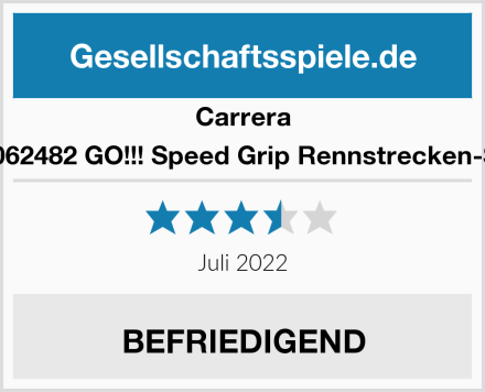 Carrera 20062482 GO!!! Speed Grip Rennstrecken-Set Test