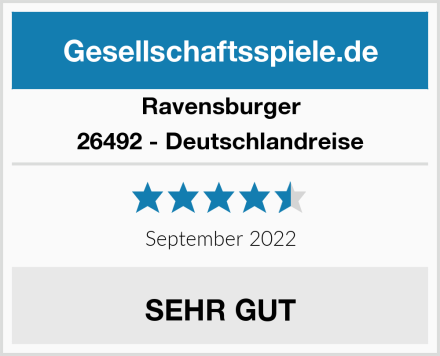 Ravensburger 26492 - Deutschlandreise Test