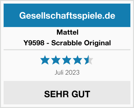 Mattel Y9598 - Scrabble Original Test