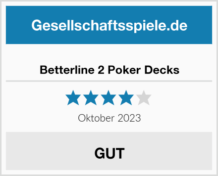  Betterline 2 Poker Decks Test