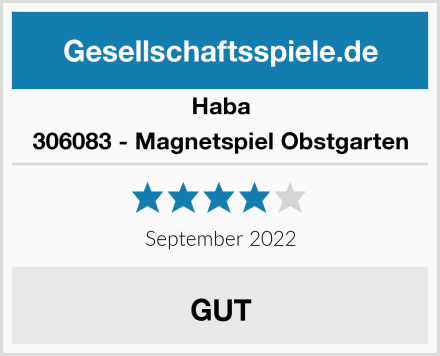 Haba 306083 - Magnetspiel Obstgarten Test