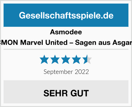 Asmodee CMON Marvel United – Sagen aus Asgard Test