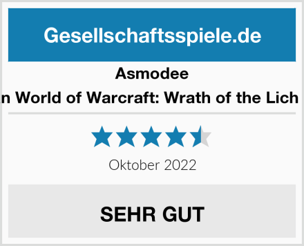 Asmodee ZMan World of Warcraft: Wrath of the Lich King Test