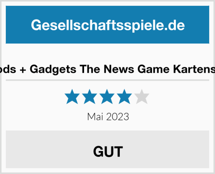  Goods + Gadgets The News Game Kartenspiel Test