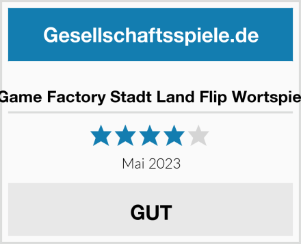  Game Factory Stadt Land Flip Wortspiel Test